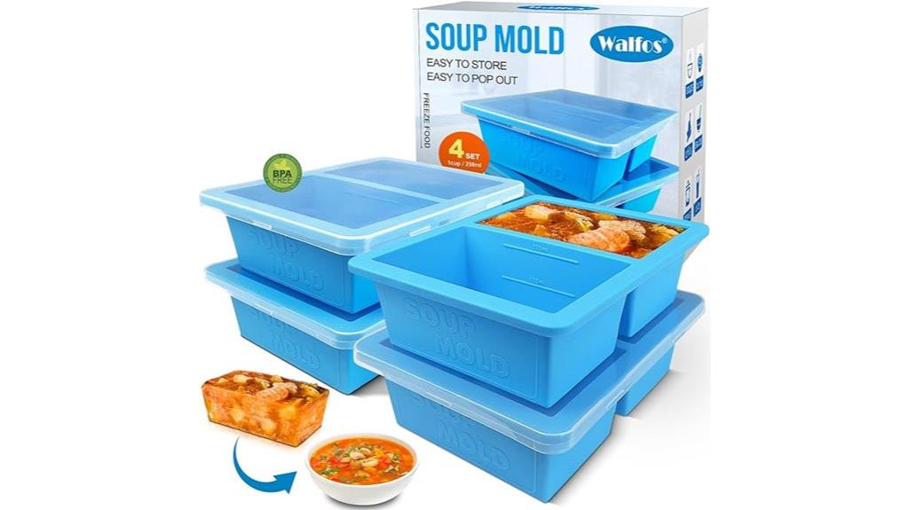 silicone freezer molds set