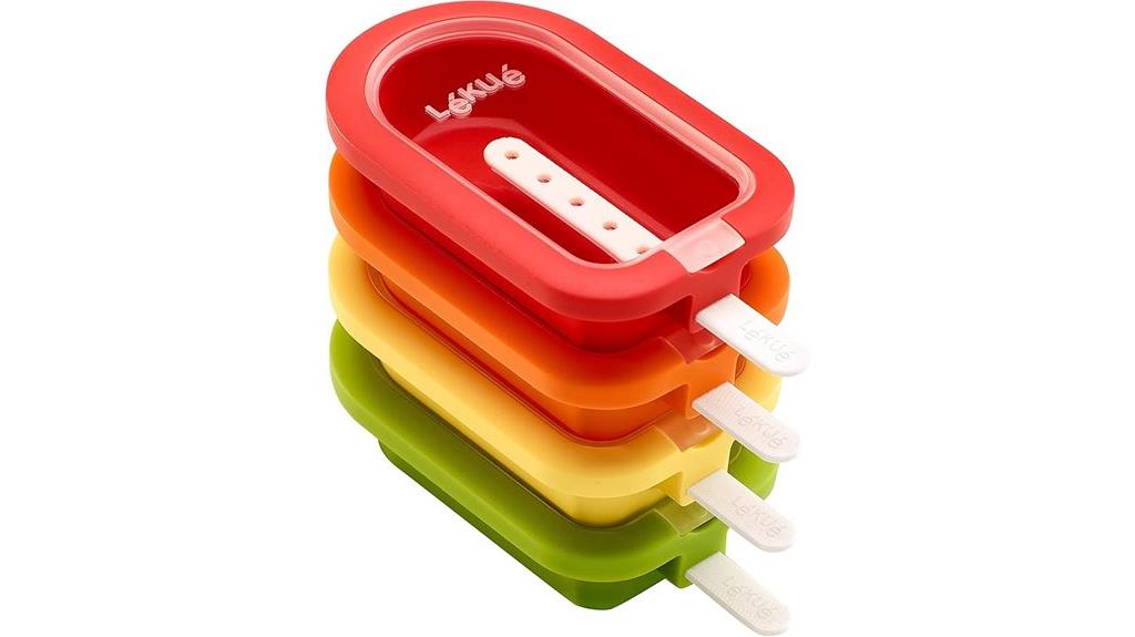 silicone popsicle molds set