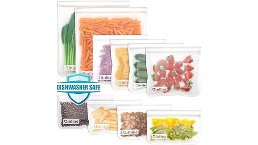 silicone reusable leakproof bags