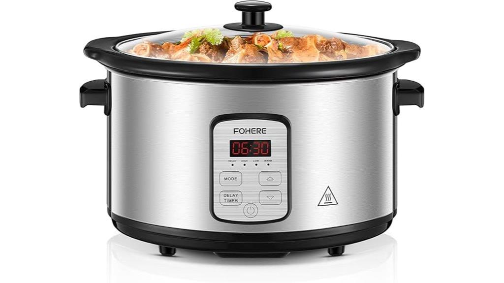 six quart programmable slow cooker