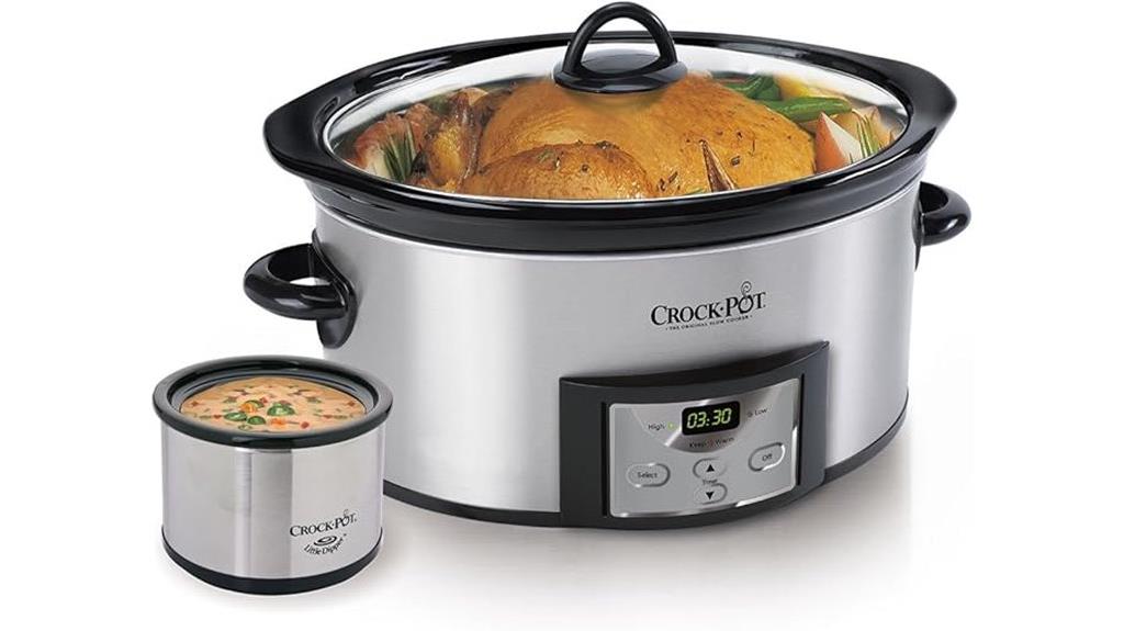 six quart programmable slow cooker
