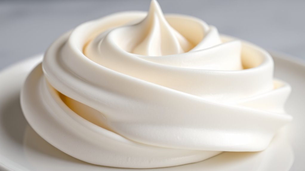 stabilizers enhance meringue shine