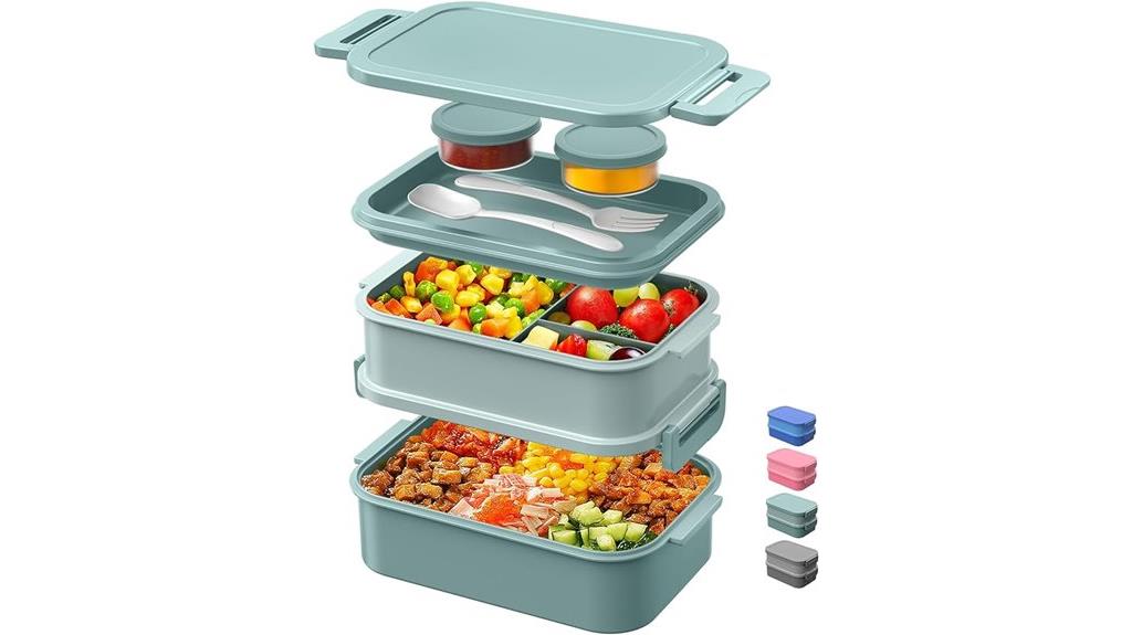 stackable adult lunch box