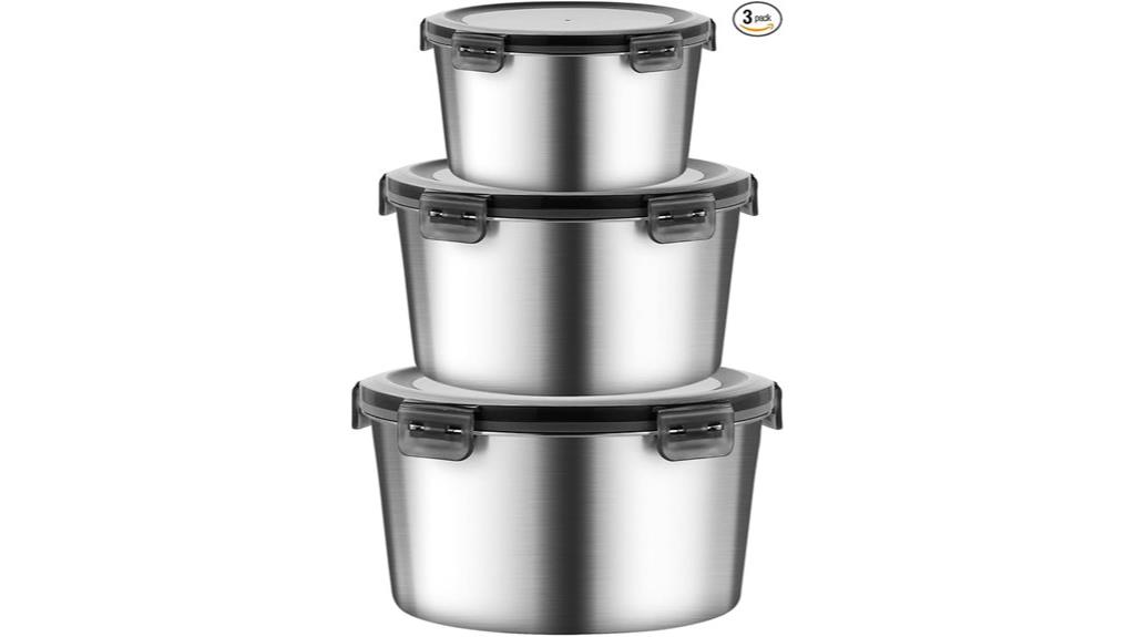 stainless steel food storage