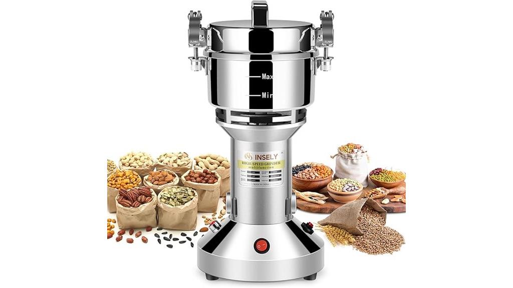 stainless steel grain grinder