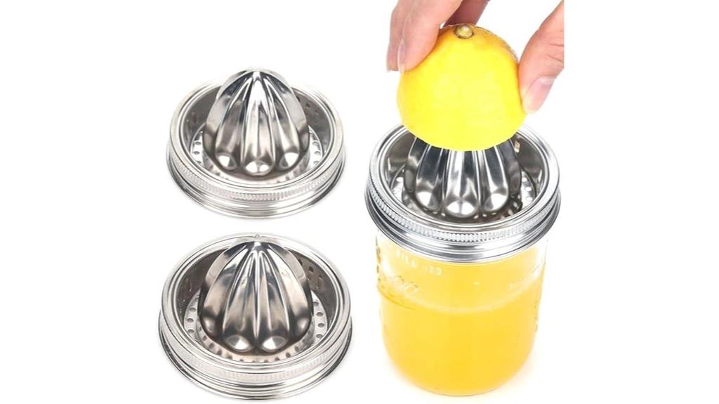 stainless steel mason jar lids