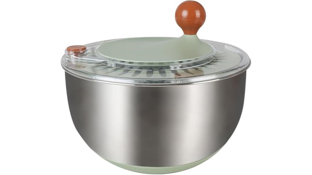 stainless steel salad spinner