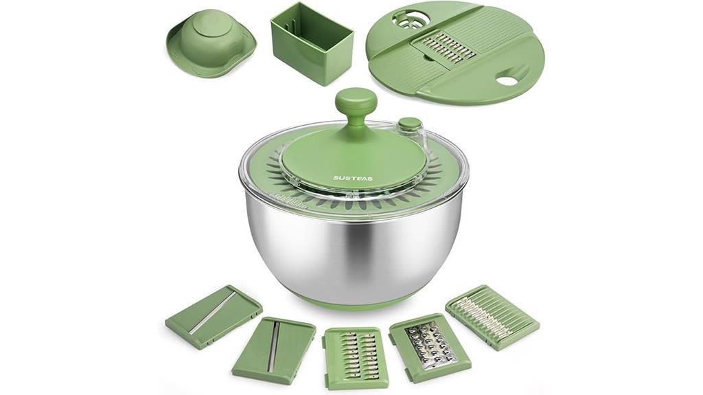 stainless steel salad spinner