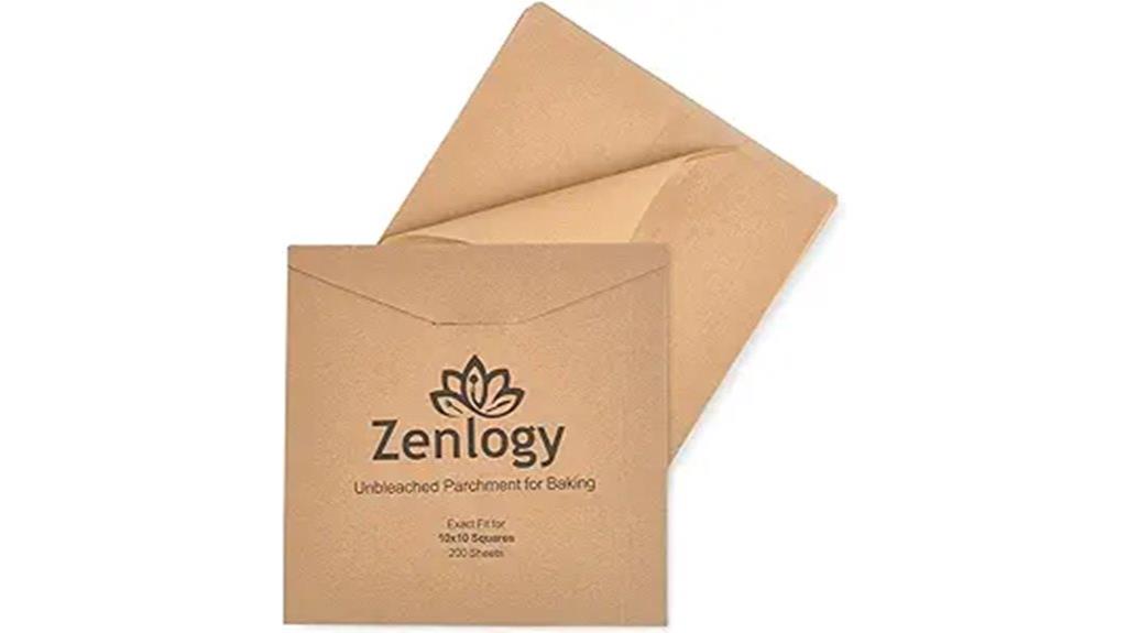 ten by ten parchment sheets