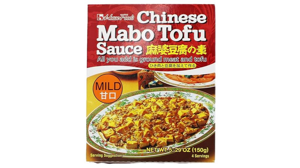 ten mild mabo tofu sauces