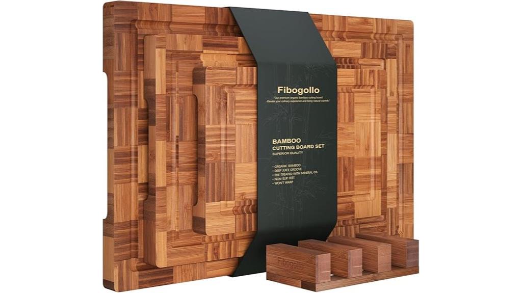 three piece bamboo boards