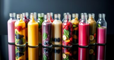top glass smoothie bottle options