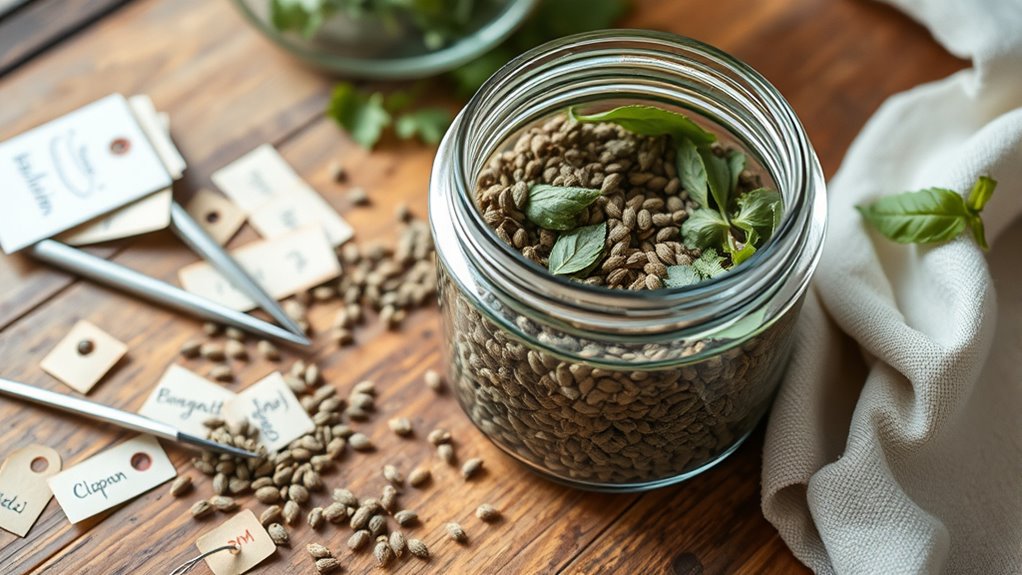 use airtight labeled containers