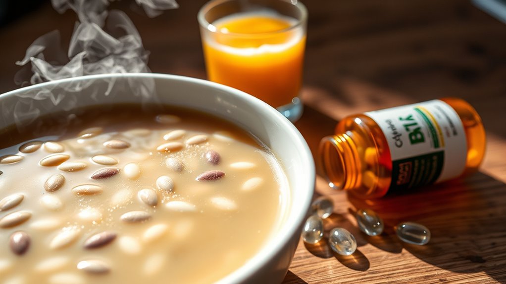 variable b12 in fermented soy