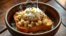 vegan chickpea tuna melt