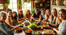 vegan communal living routines