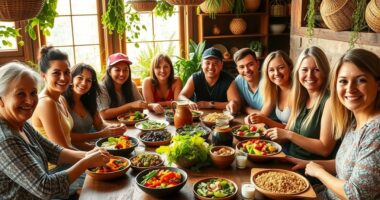 vegan communal living routines