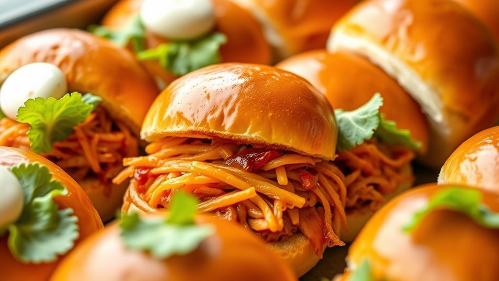 vegan jackfruit pulled sliders