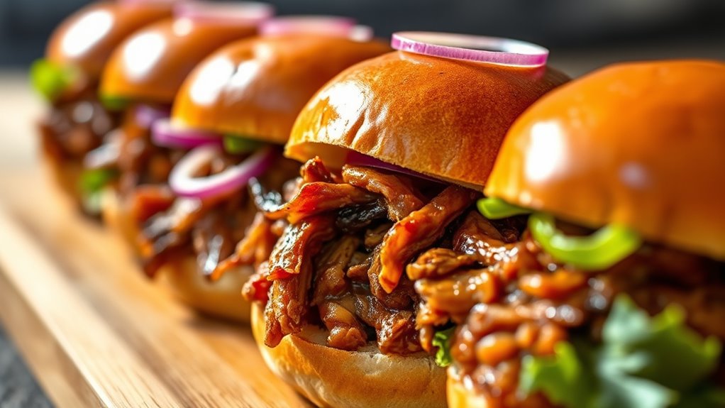 vegan jackfruit pulled sliders