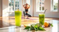 yoga and juice cleanse