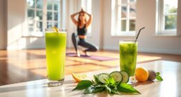 yoga and juice cleanse