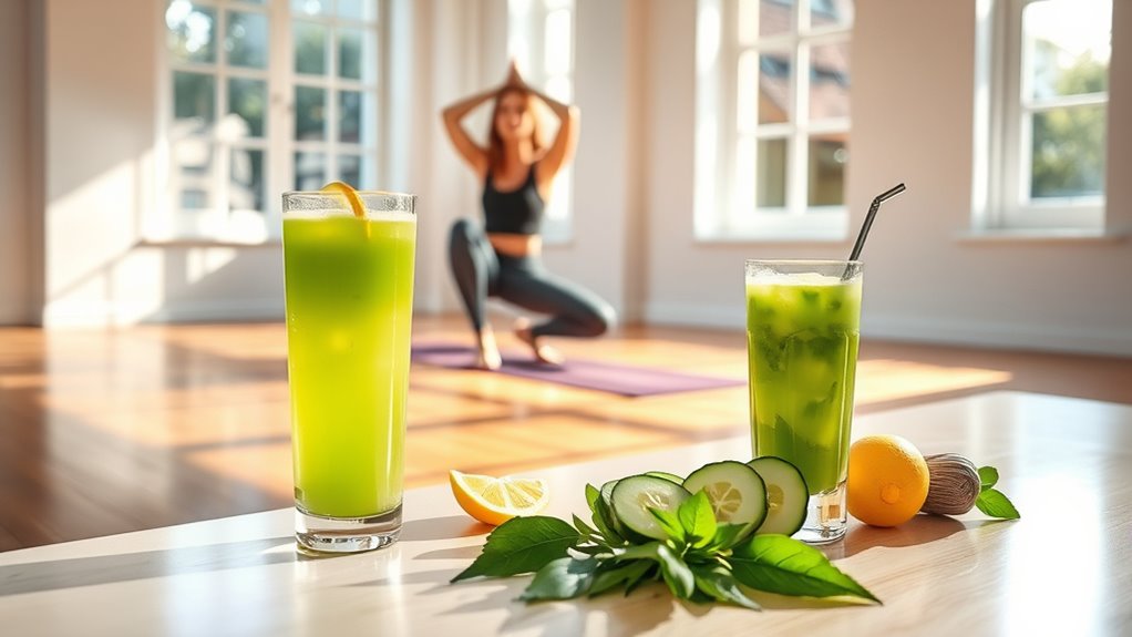 yoga and juice cleanse