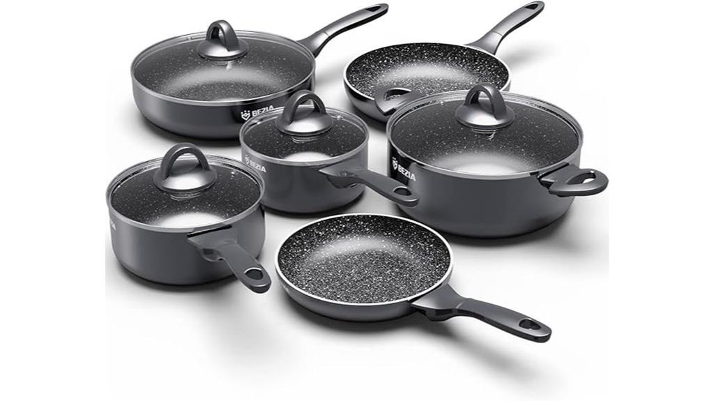 10 piece induction cookware set