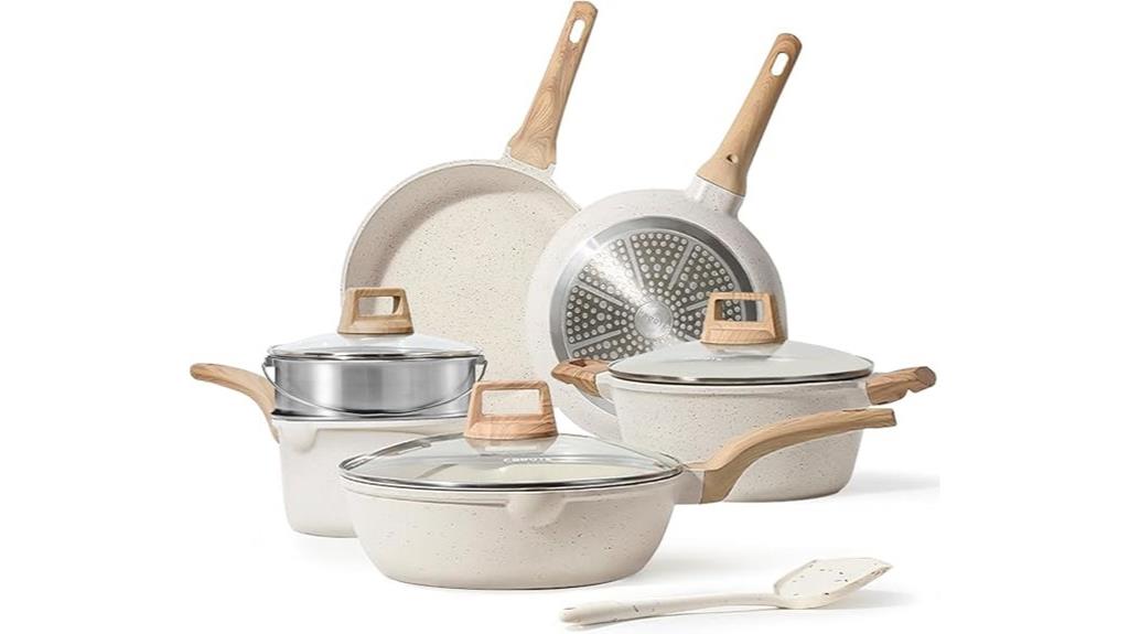 10 piece nonstick cookware set