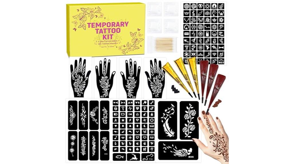 126 piece tattoo stencil kit