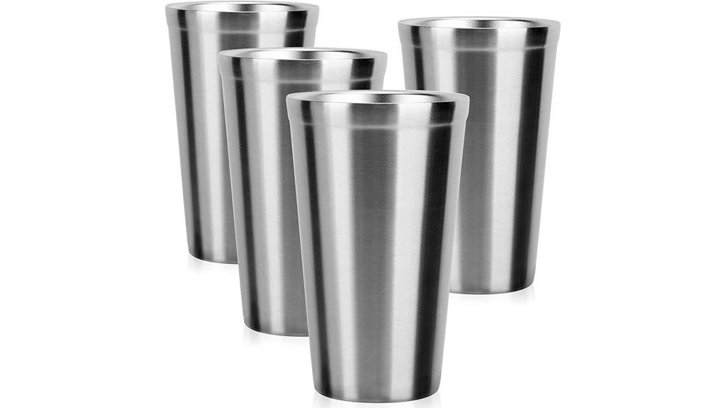 16 oz stainless steel cups