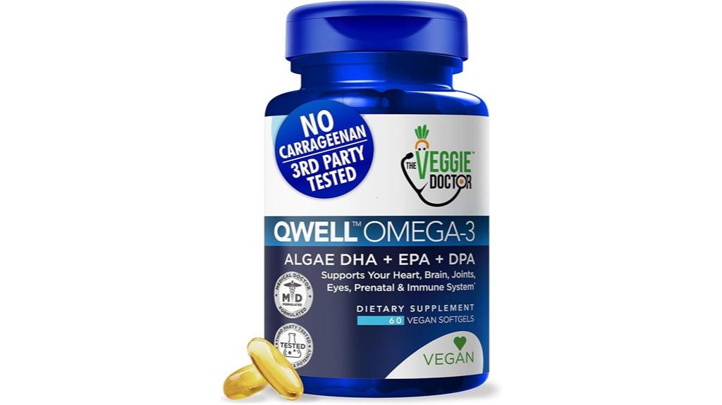 algal vegan omega 3 supplement