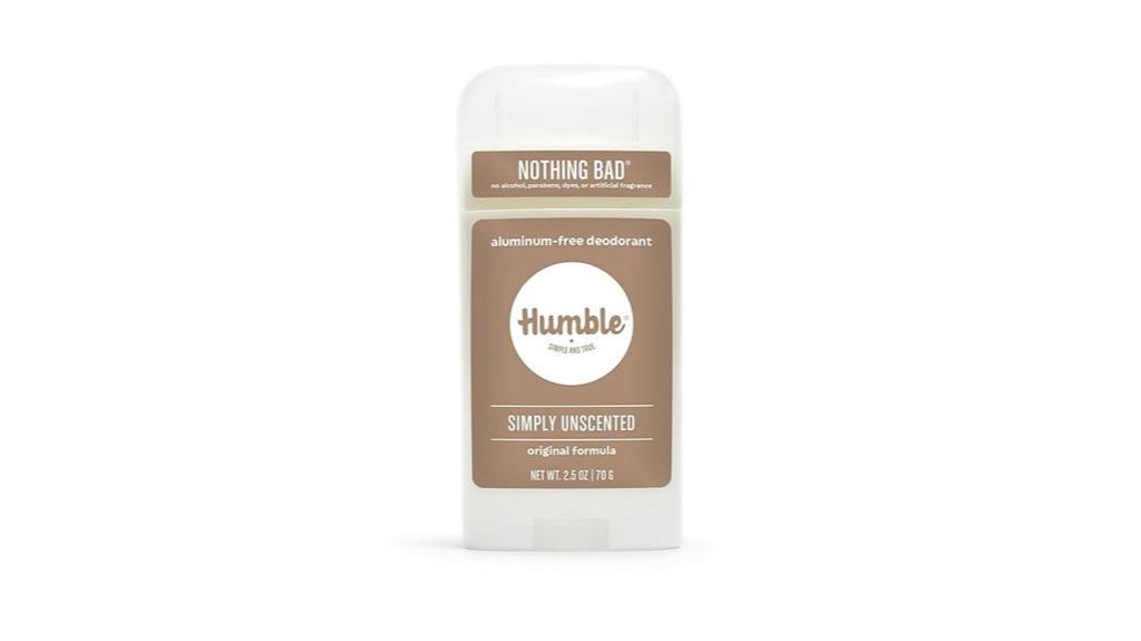aluminum free unscented deodorant