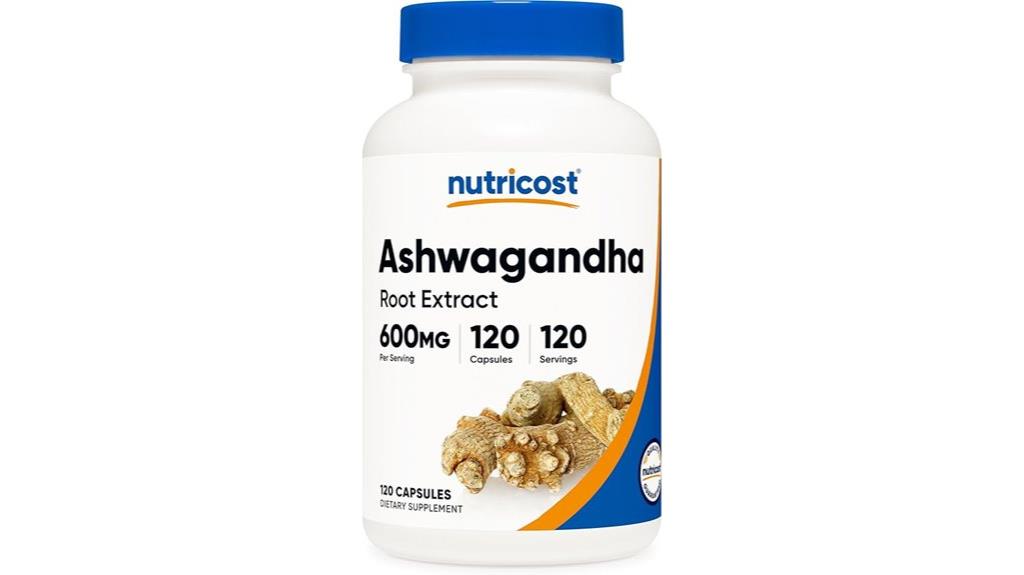 ashwagandha supplement 600mg capsules