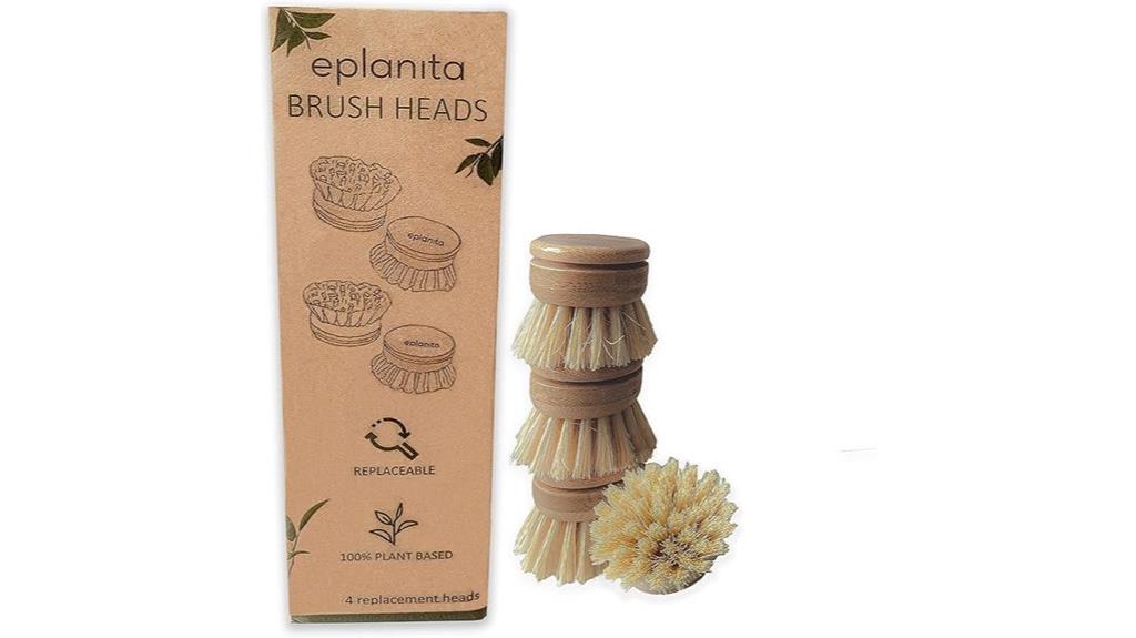 bamboo dish brush replacements