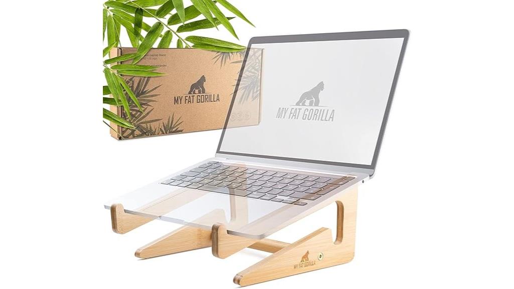bamboo laptop stand 10 15