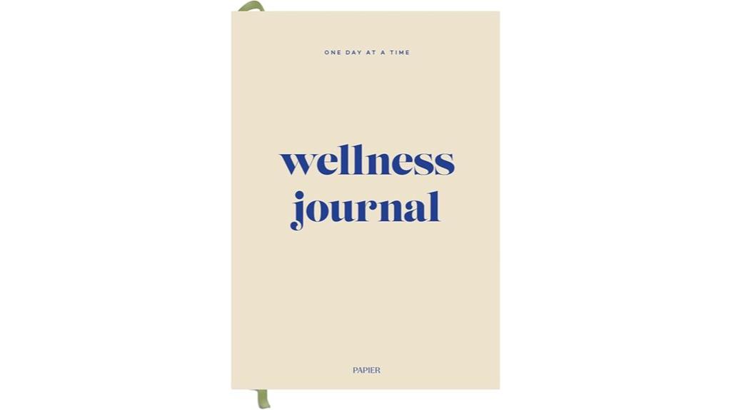 beige daily wellness notebook