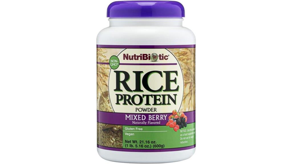 berry flavored rice protein powder