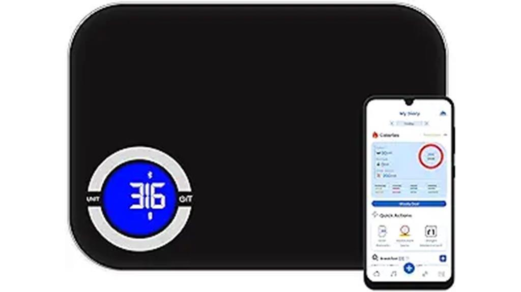 bluetooth enabled nutritional scale