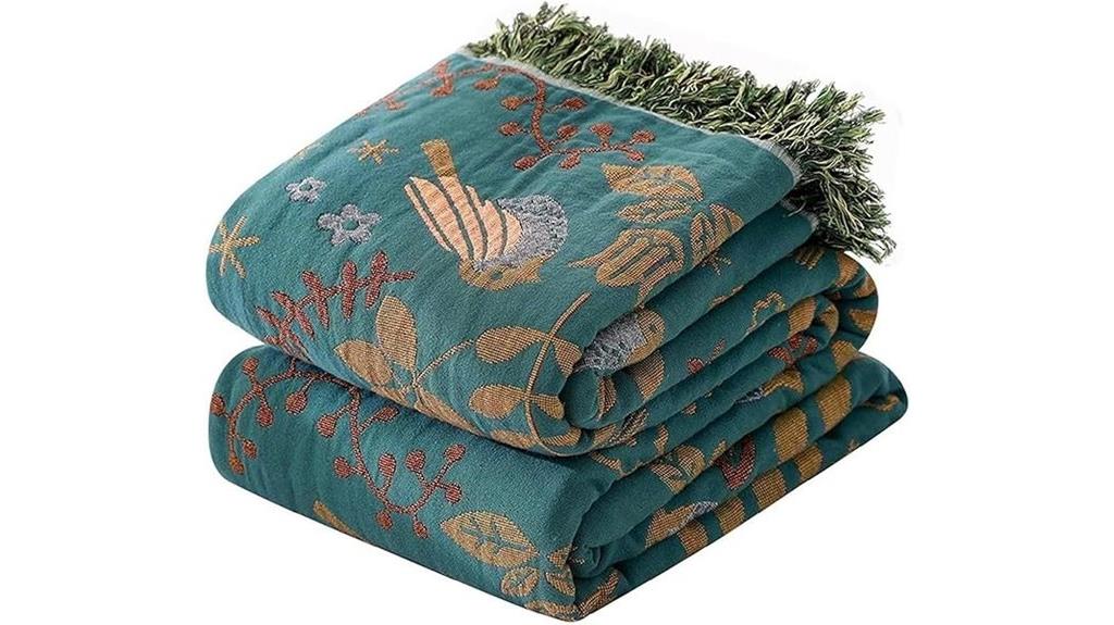 boho cotton summer blanket