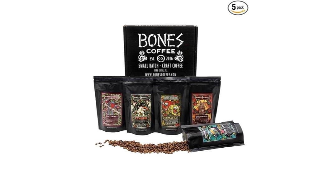 bones coffee flavored gift set