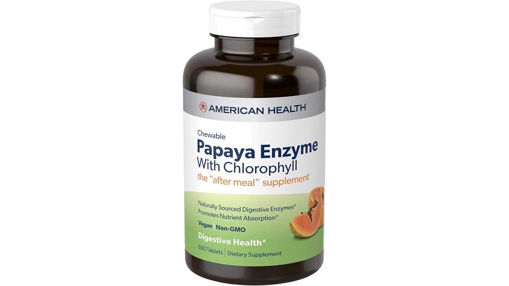 chewable papaya enzyme tablets