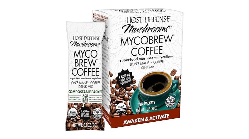 coffee with mushroom supplement