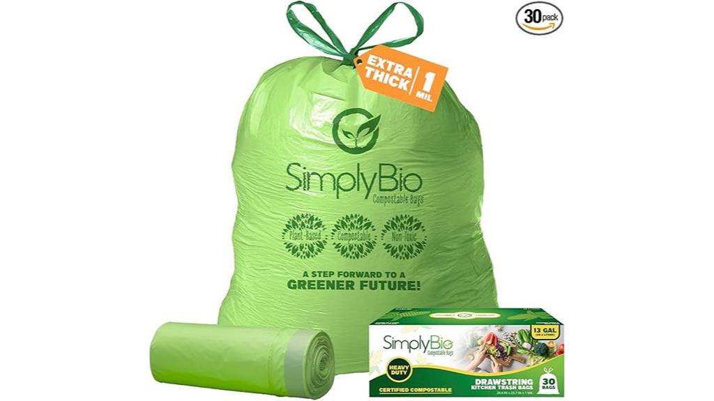 compostable 13 gallon trash bags