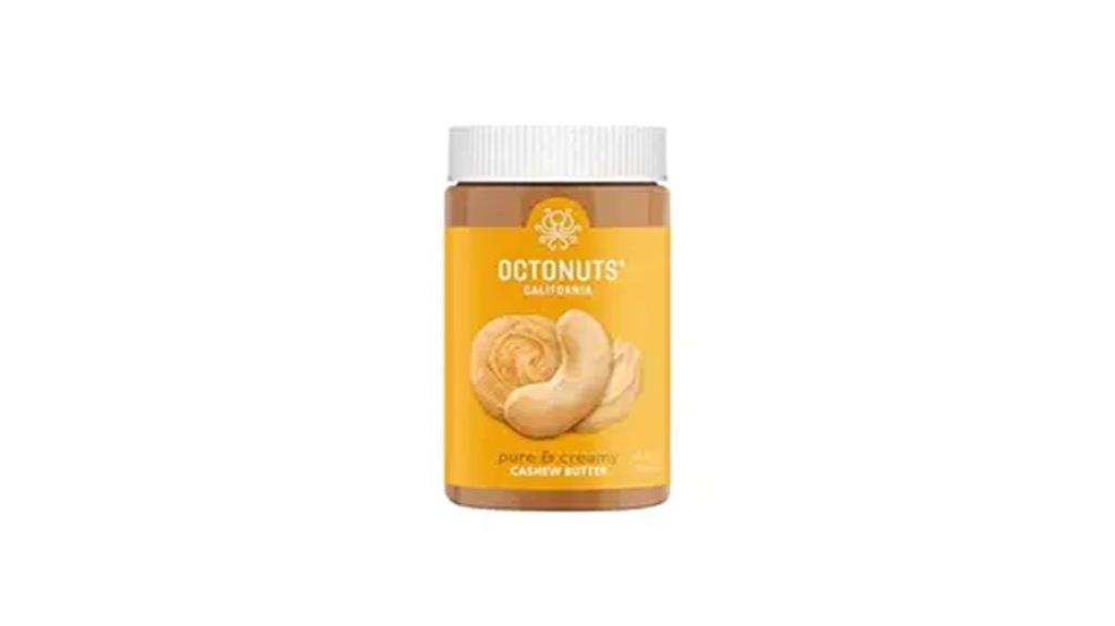 creamy cashew butter jar