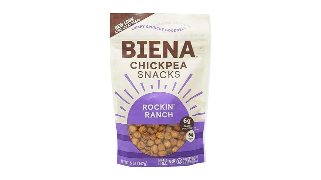 crunchy roasted chickpea snacks