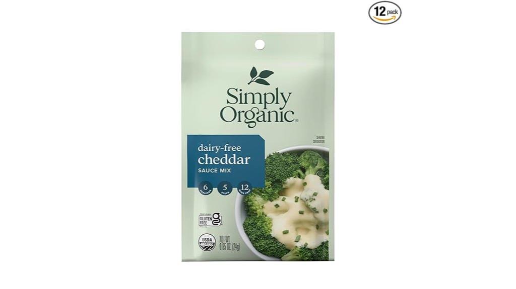 dairy free cheddar sauce mix