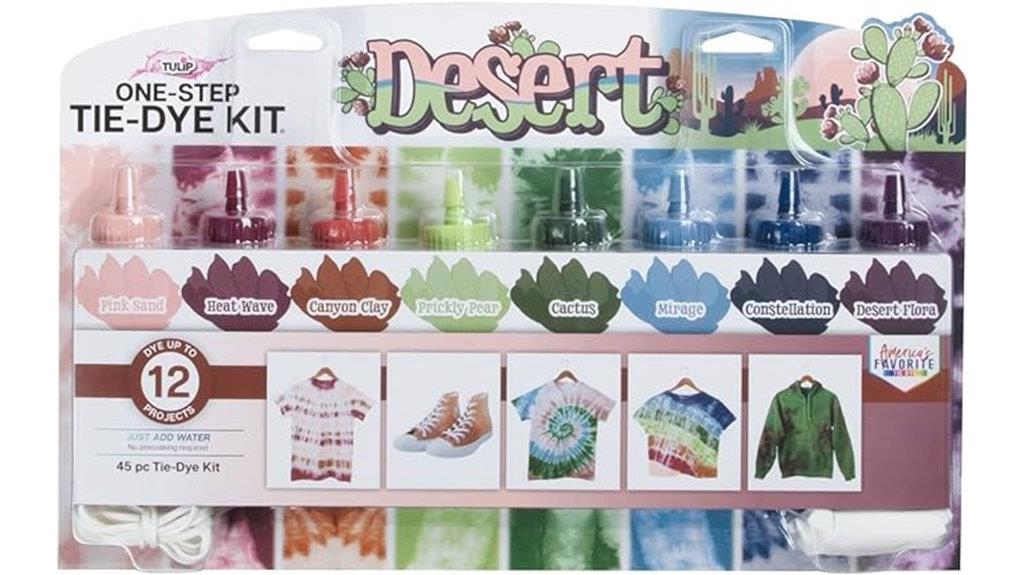 desert colored tie dye kit