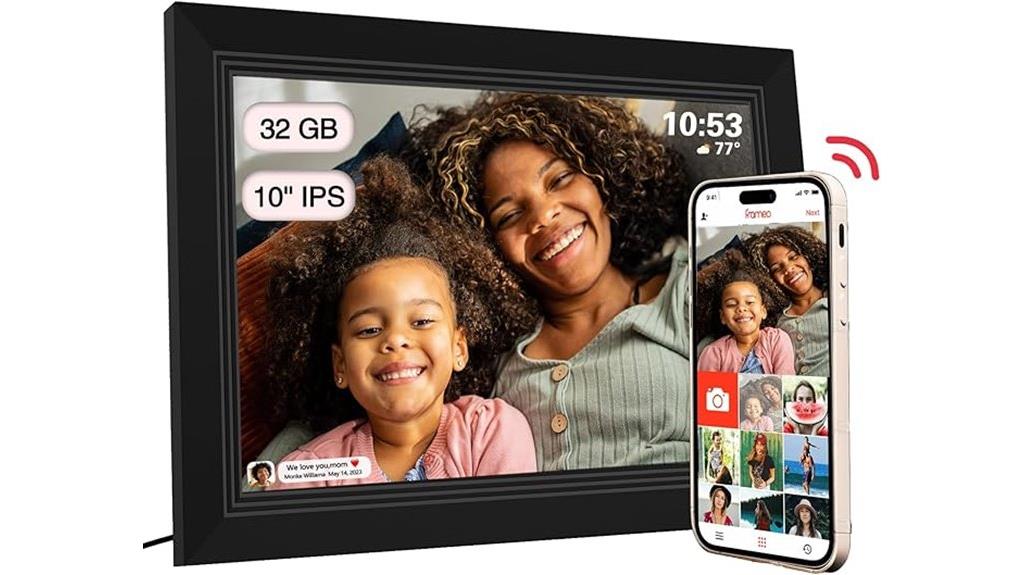 digital touch screen frame