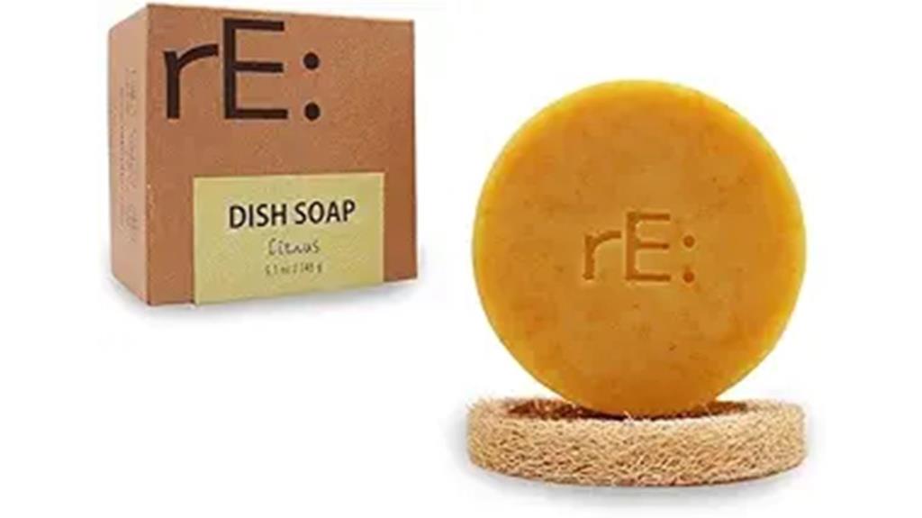 eco friendly soap with loofah