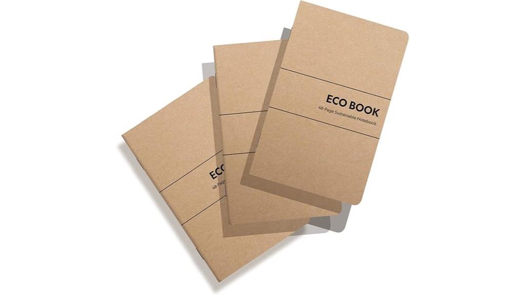 eco kraft pocket notebooks